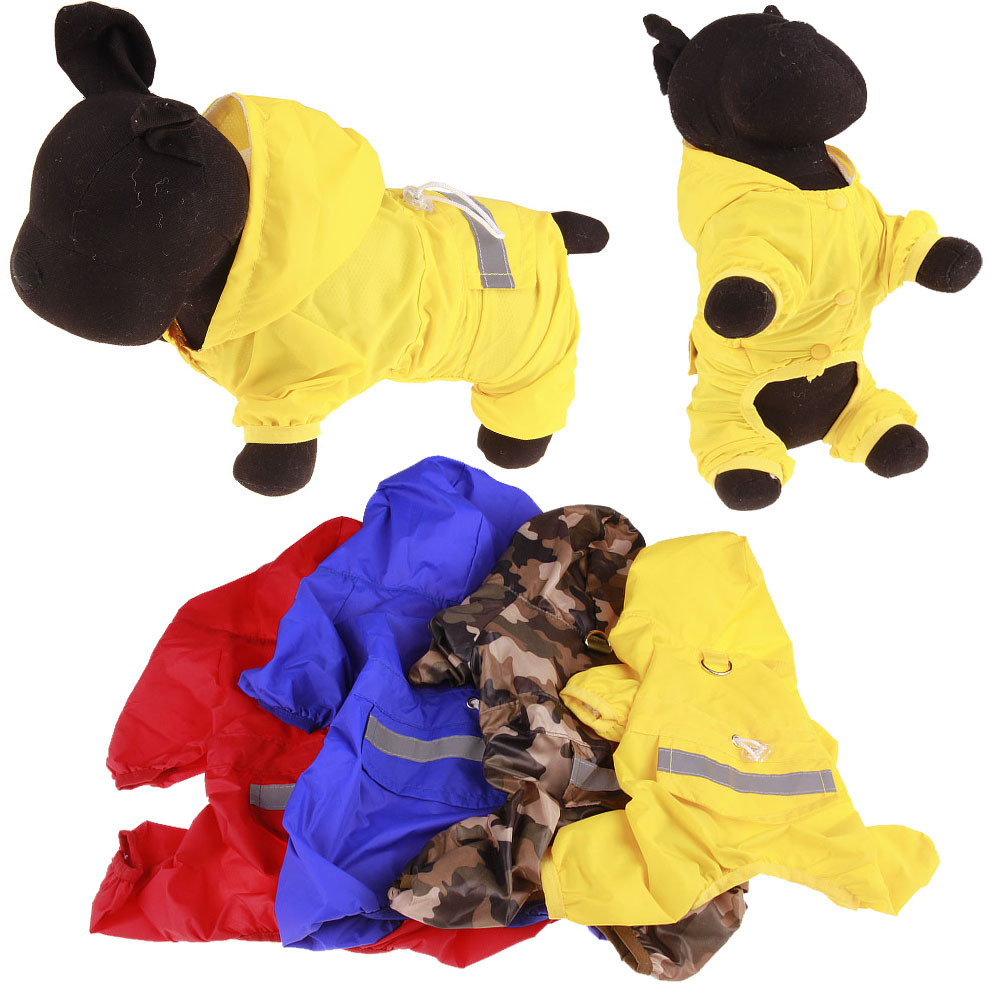 Pet Clothes Raincoat Double Layer Dog Raincoat Four Season Dog Pet Clothes