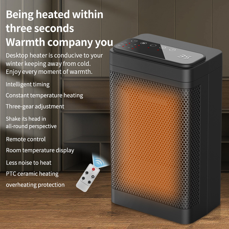 Electric Heater Desktop Mini PTC Heater Household Fast Heating Mute Heater