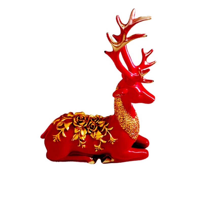 Lucky Deer Set Resin Craft Decoration Home Furnishings