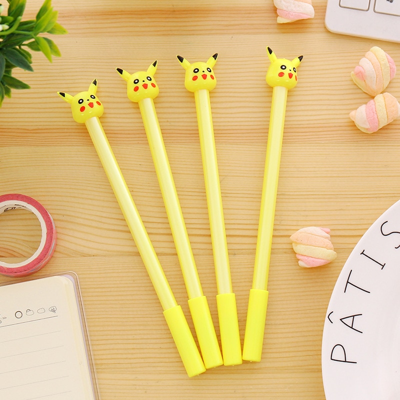 2pc Cartoon Kawaii Cute Plastic Pokemon Gel Pens For Kids Novelty Gift Korean Stationery Office School Supplies