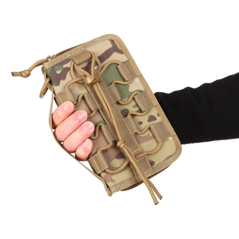 Ma Gaixian’s Same Style Xuanwu Tactical Wallet Men’s Handbag Outdoor Large Capacity Military Camo Wallet Mobile Case