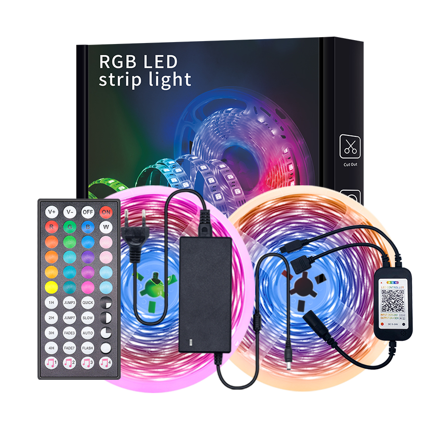 5050RGB30 Light Sound Control Music Light Belt Set Smart Bluetooth App 5 Meters Set Waterproof RGB Light