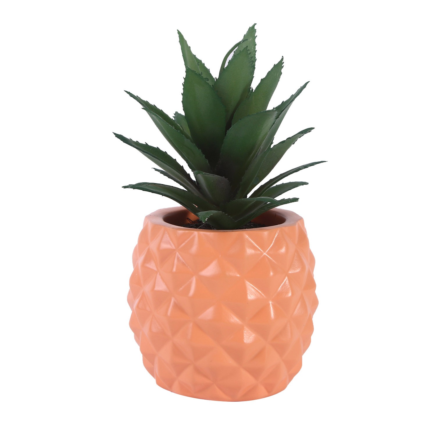 Pink pineapple plant resin handicraft ornaments