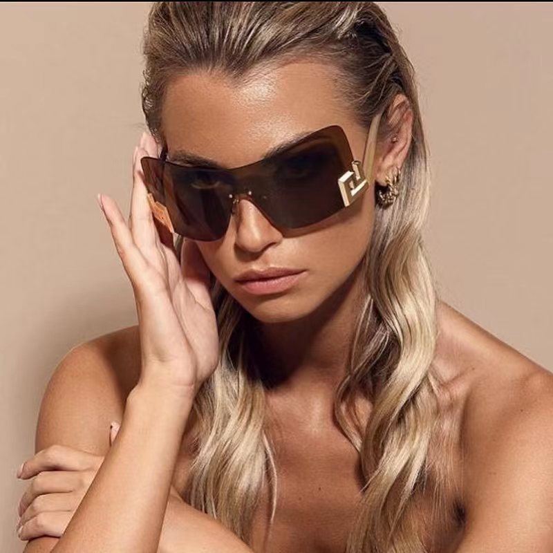 Sun Glasses For Women UV Resistant Individual Rimless Sunglasses