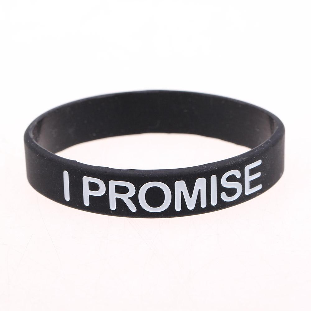 I Promise bracelet Basketball Sports Silicone  Wristband