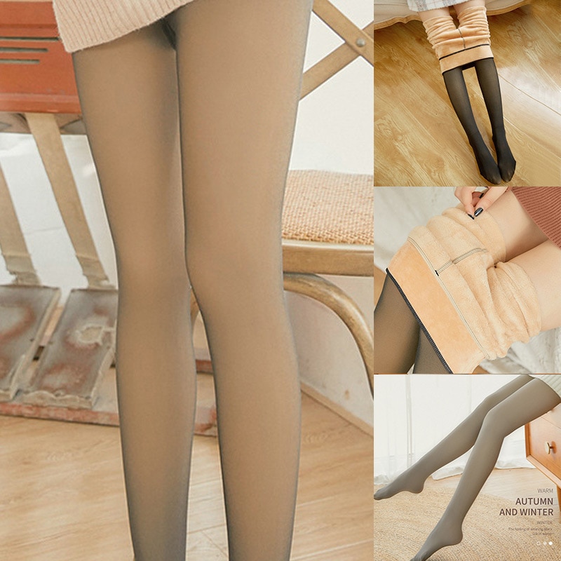 Translucent Warm Fleece Pantyhose