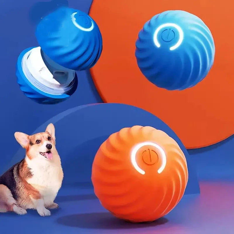 Smart Dog Toy Ball for Dogs Electronic Interactive Pet Products Training Plush Automatic Jump Roll Ball Rechargeable