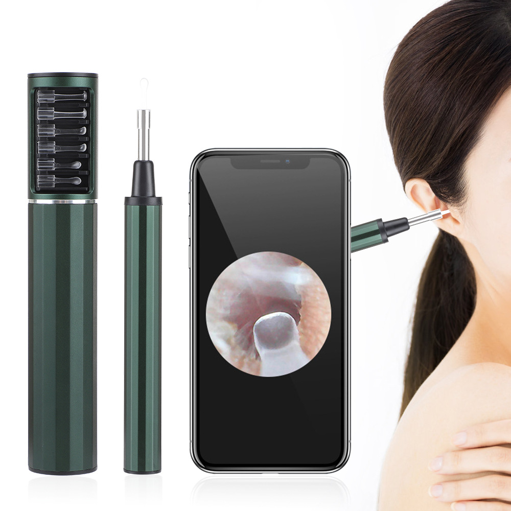 WiFi Visible Ear-Digging Endoscope 3.9mm Visible Ear Spoon Luminous Ear Speculum HD Ear-Picking Stick