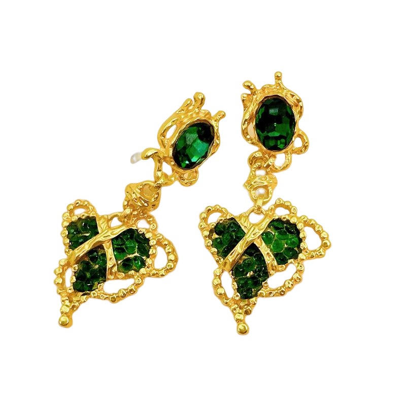 Fashion Micro Inlaid Zircon Women’s Love Earrings