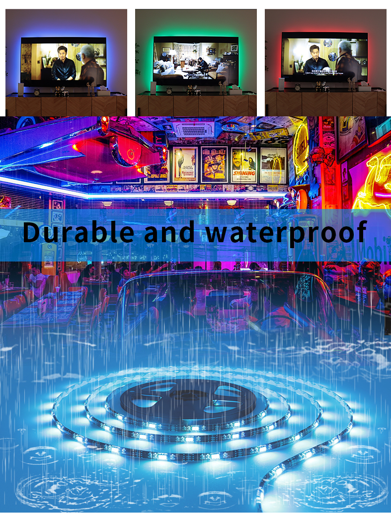 5V USB Light With 5050 RGB Light Waterproof 24 Key Light With Set TV Background Colorful Atmosphere Light