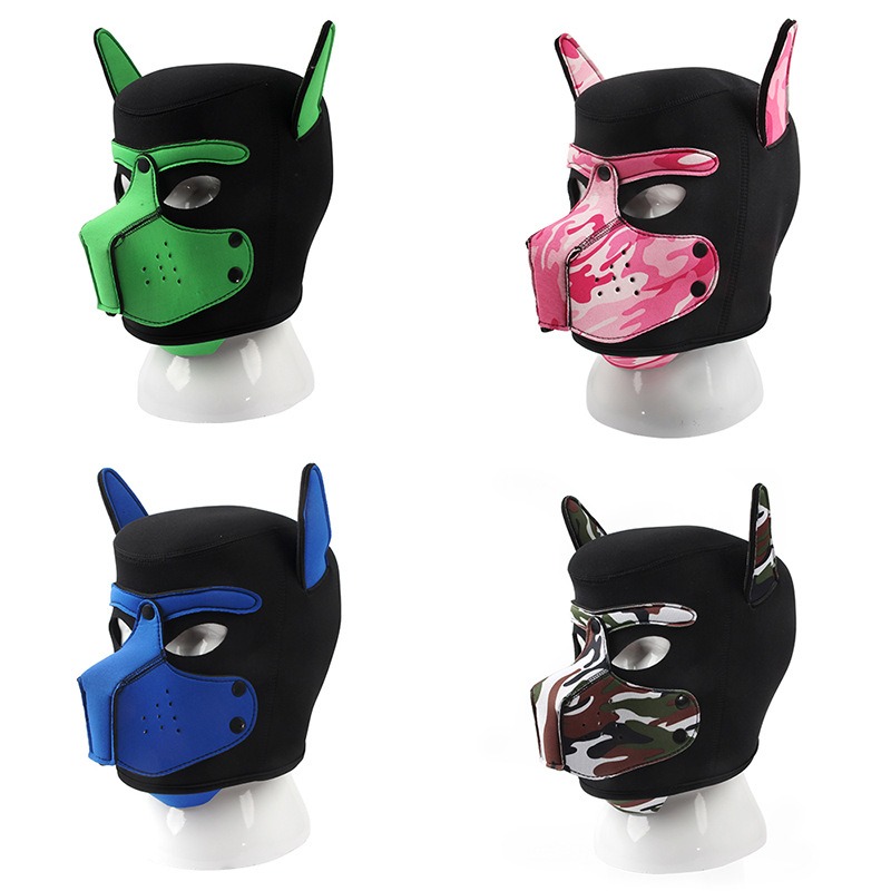 New Adult Sex Toy SM Alternative Toy Role Play Flirting Dog Head Mask Headgear