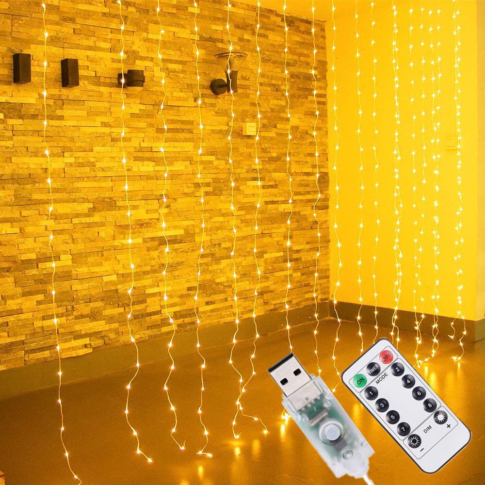 LED Copper Wire String Lights For Wedding Christmas Garland Festival Party Home Decoration lamp Battery Operated
