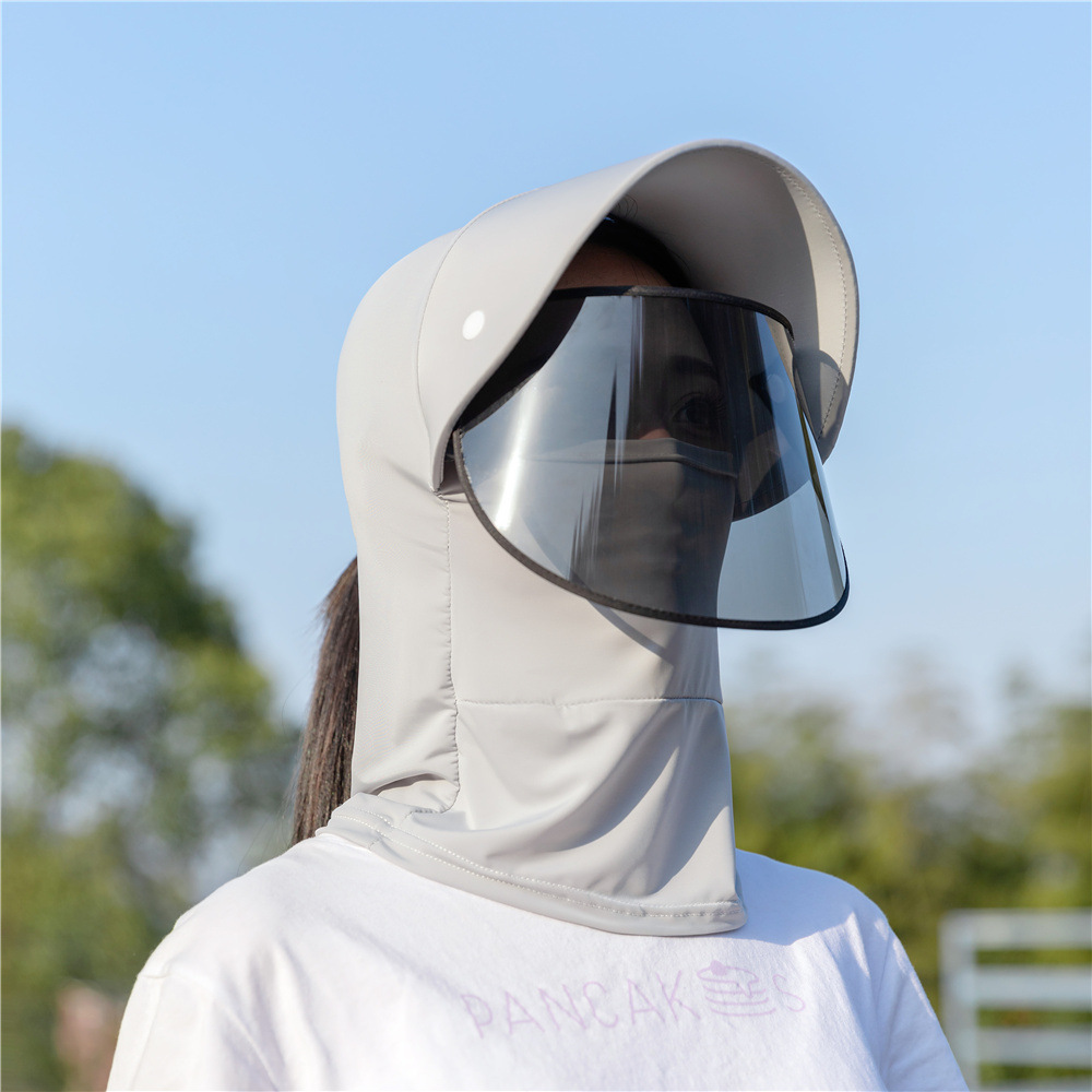 Sunshade Sun Hat Female Outdoor Cycling Veil Full Face Cool Hat Summer Summer Face Mask Ladies Sun Hat