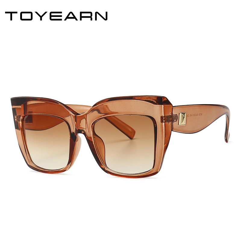 Luxury Brand Design Ladies Oversized Cat Eye Sunglasses Women Vintage Sun Glasses for Female Shades UV400 Eyewear