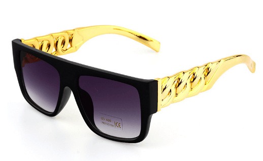 New Fashion Women’s Sunglasses Hip Hop Poker US Dollar Men’s Necklace Glasses