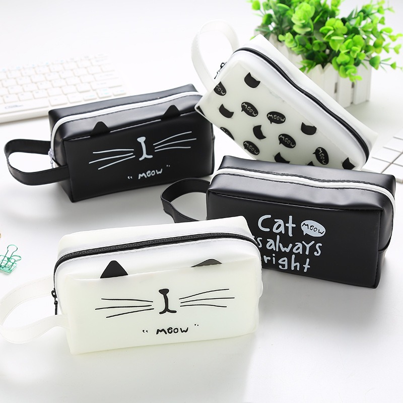 New Cat’s Kingdom Pencil Bag Cartoon Cat Student Pencil Case Large Capacity Creative Stationery Box Pencil Bag