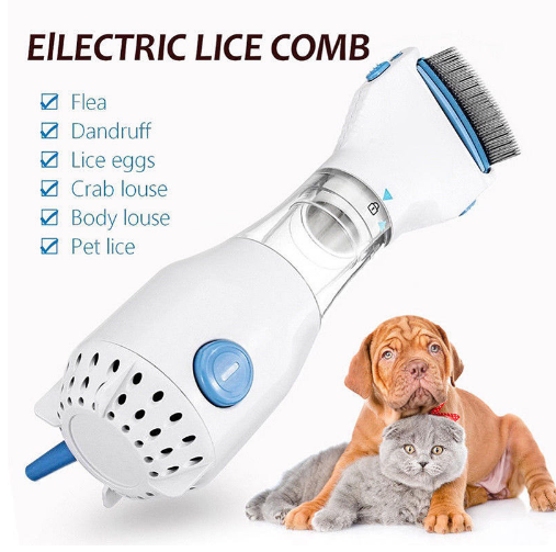 Head Vacuum Lice comb Electric Capture Pet Filter Lice Treatment Hot Pet Dog Cat Drive Lice Comb Home Pet