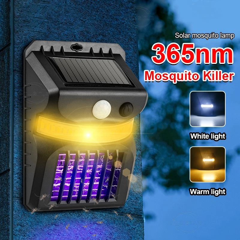 LED New Solar Mosquito Killing Lamp Garden Upgrade Mosquito Repellent Lamp Human Intelligent Sensor Wall Lamp