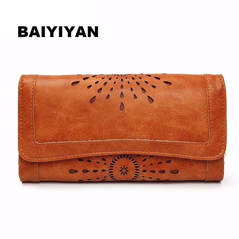 Hollow Out Pattern Retro Wallet Female Purse
