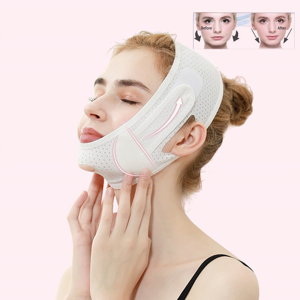 Face lifting Strap for Women Face Slimming Straps V-Line Facial lift Bandage Sculpt Bandage Men Modeling Strap Face Fixed Belt
