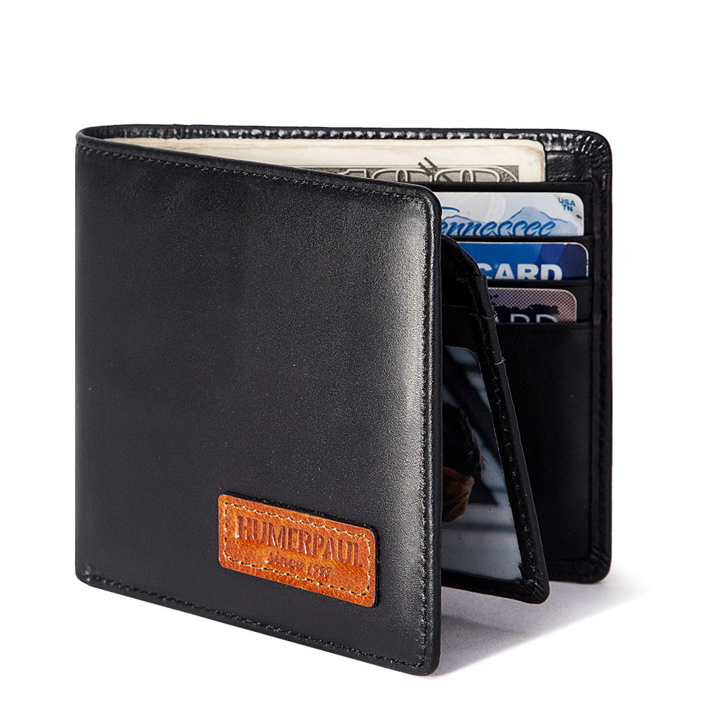 Suitable For AirTag Anti-Lost Device RFID Anti-Magnetic Wallet Large Capacity Multi Card First Layer Cowhide Men’s Leather Wallet