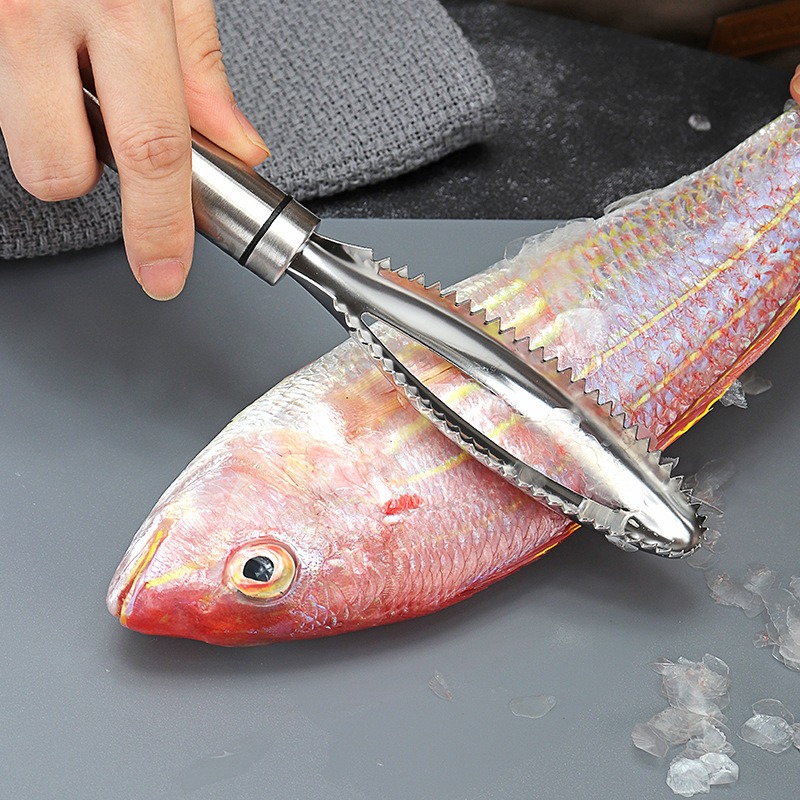 304 Stainless Steel Household Kitchenware Utility Tool Thickened Fish Scale Planer Scaler Descaler