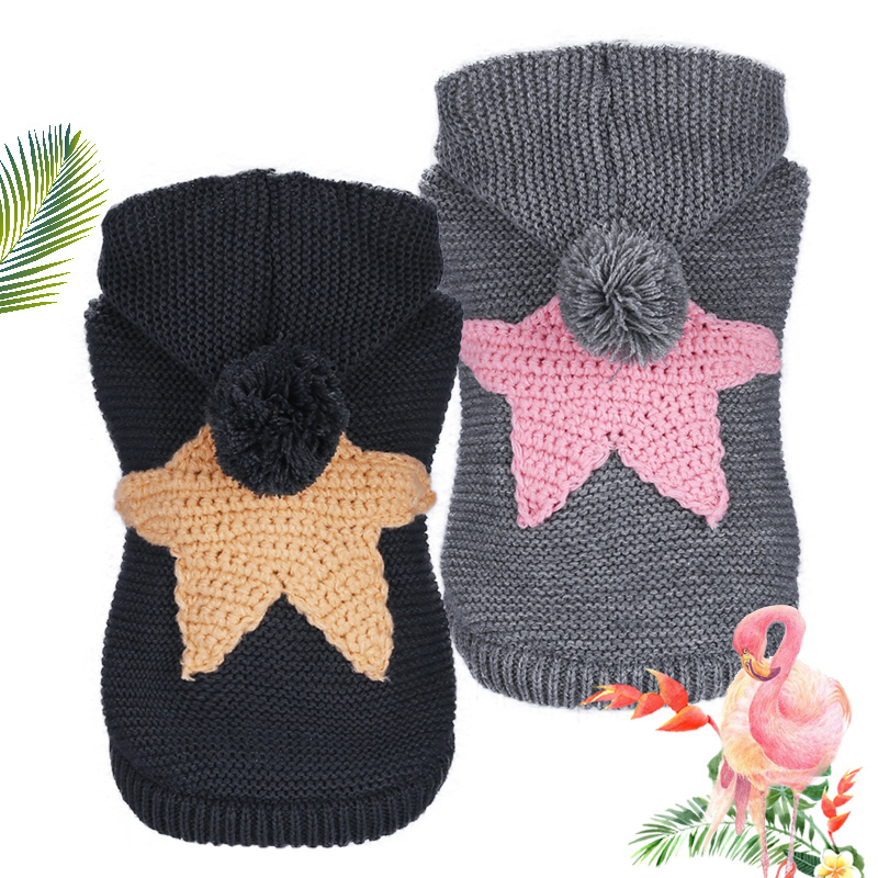 PETCIRCLE Dog Clothes Teddy Puppy Dog French Bulldog Chihuahau Clothes Dog Autumn Winter Cat Clothes Nordic Starfish Sweater