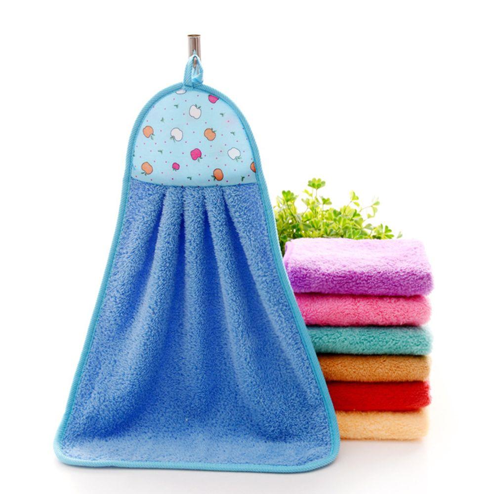 Thick Microfiber Hand Towel Kitchen Bathroom Hanging Cloth Towel Soft Absorbent Fashion Housewife Gift