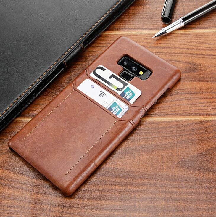 Card Holder Case for Samsung Galaxy Note 9 8 Luxury Leather Wallet Shockproof Slim Hard Back Cover for Galaxy