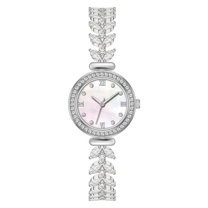 New Diamond Mermaid Fishbone Hand Chain Watch Fashionable Style Fishbone Chain Women’s Watch