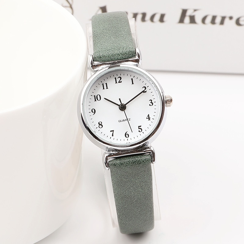 Exquisite small simple women dress watches retro leather female clock Top  brand women’s fashion mini design wristwatches clock