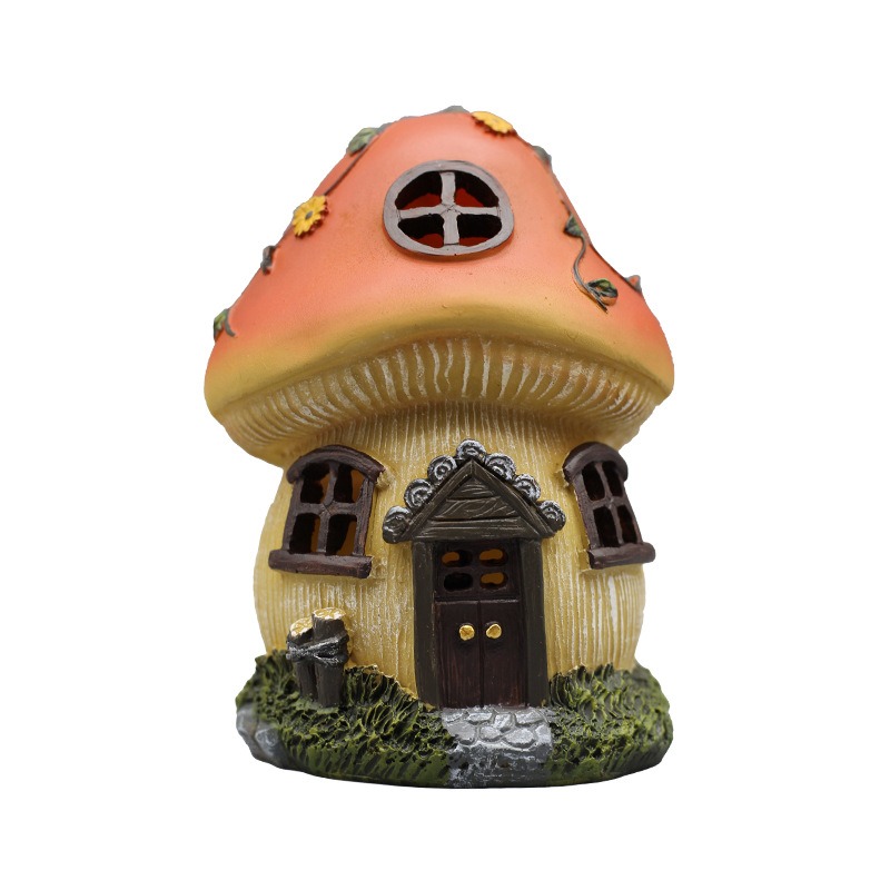 Solar Energy Lamp Mushroom House Outdoor Garden Waterproof Courtyard Lamp Lawn Luminous Decoration