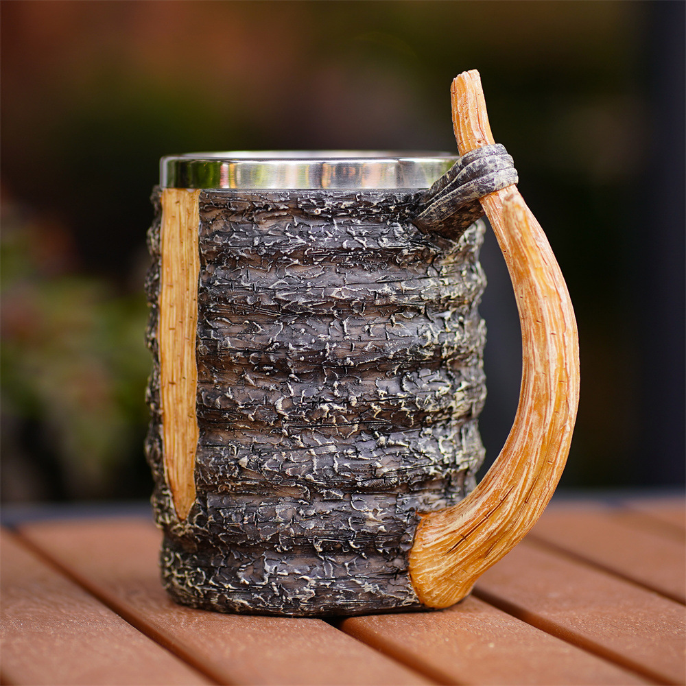 Simulation branch handle mug back to nature log beer cup home cup with creative gifts