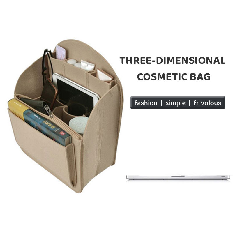Felt Storage Bag, Makeup Storage, Felt Tote Storage Bag, Portable Travel Wallet, for Felt Inner Liner Bag