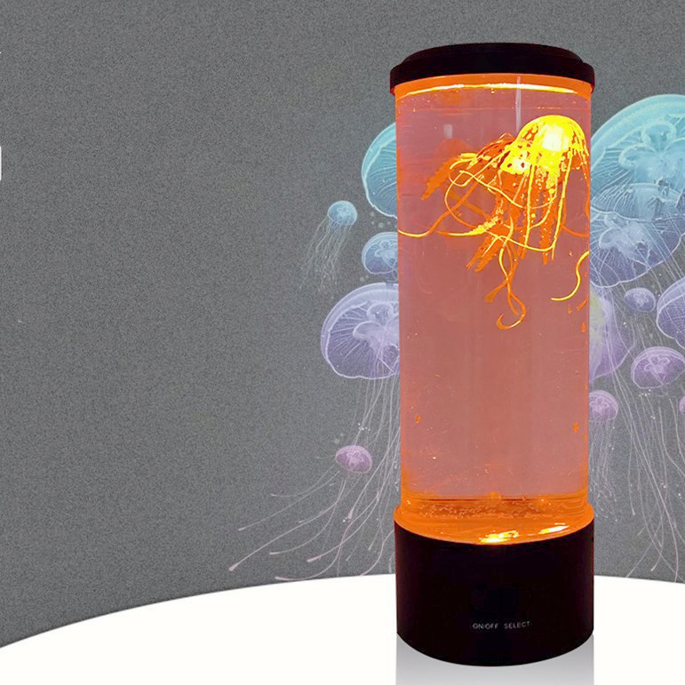 Simulation LED Colorful Large Jellyfish Light Bedroom Atmosphere Light USB Plug-In Night Light