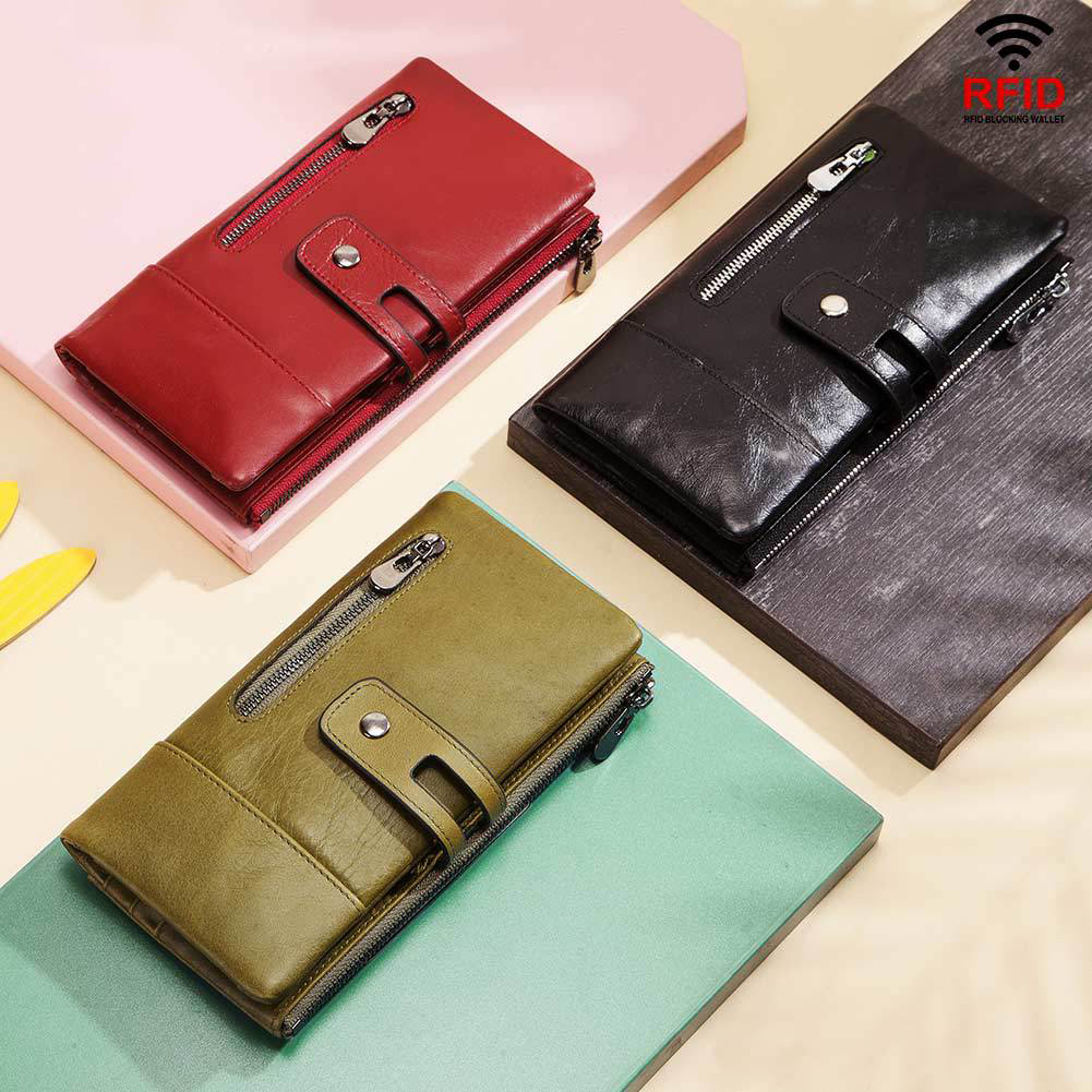 Wallets Leather Casual Long Phone Bags Women’s Clutches