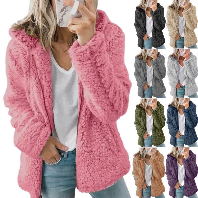 New Women’s Hooded Woolen Winter Coat