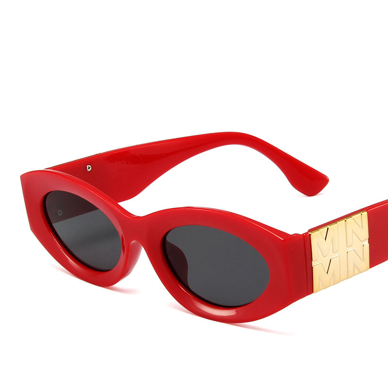 Trendy New Oval Sunglasses Men And Women Fashion Small Frame Hip-Hop Glasses Net Red Street Shooting Catwalk Sunglasses