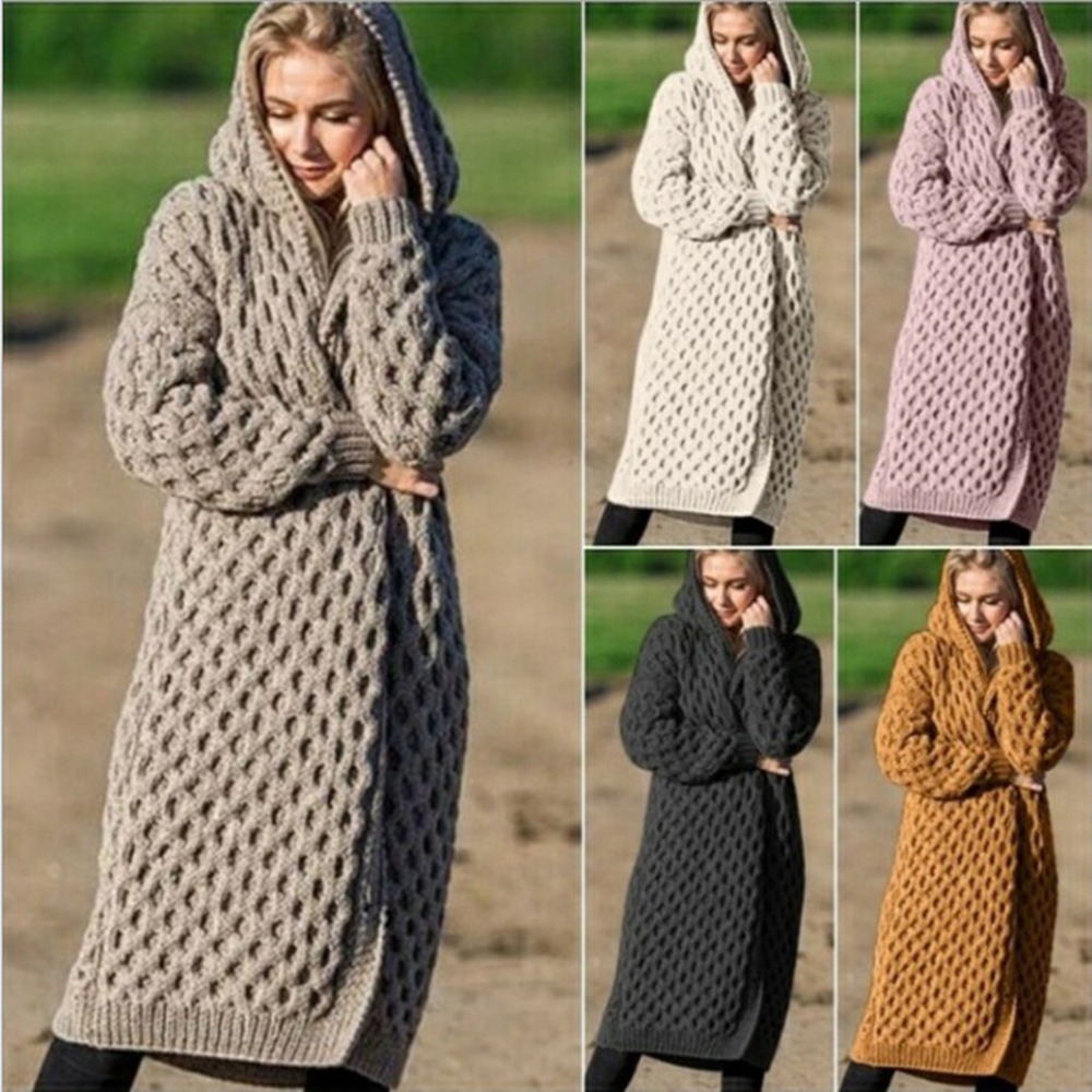 Winter Warm New Solid Color Women’s Long Coat