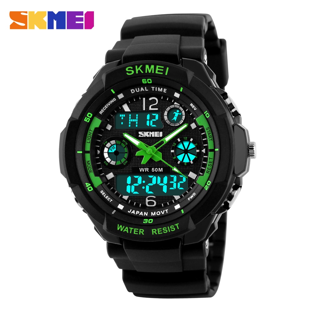 Skmei  1060 New S Shock Fashion Men Sports Watches Skmei Analog Quartz Digital Watch Multifunctional Military Watch Men Relogio Masculino
