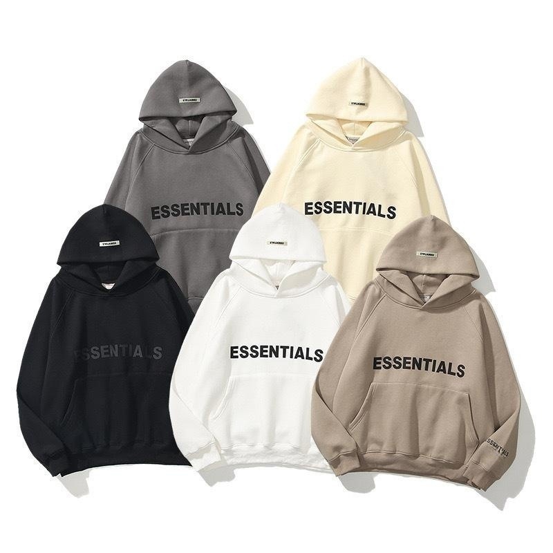 FOG’s new trendy brand ESSENTIALS spring and autumn long sleeved top loose sports hoodie hoodie