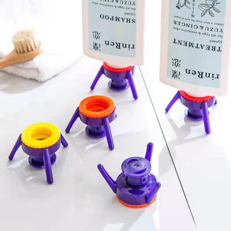 3 packs Bottle Upside Down To Get Every Drop Out Adapters Universal Plastic Bottle cap Stand Emptying Kit for Kitchen