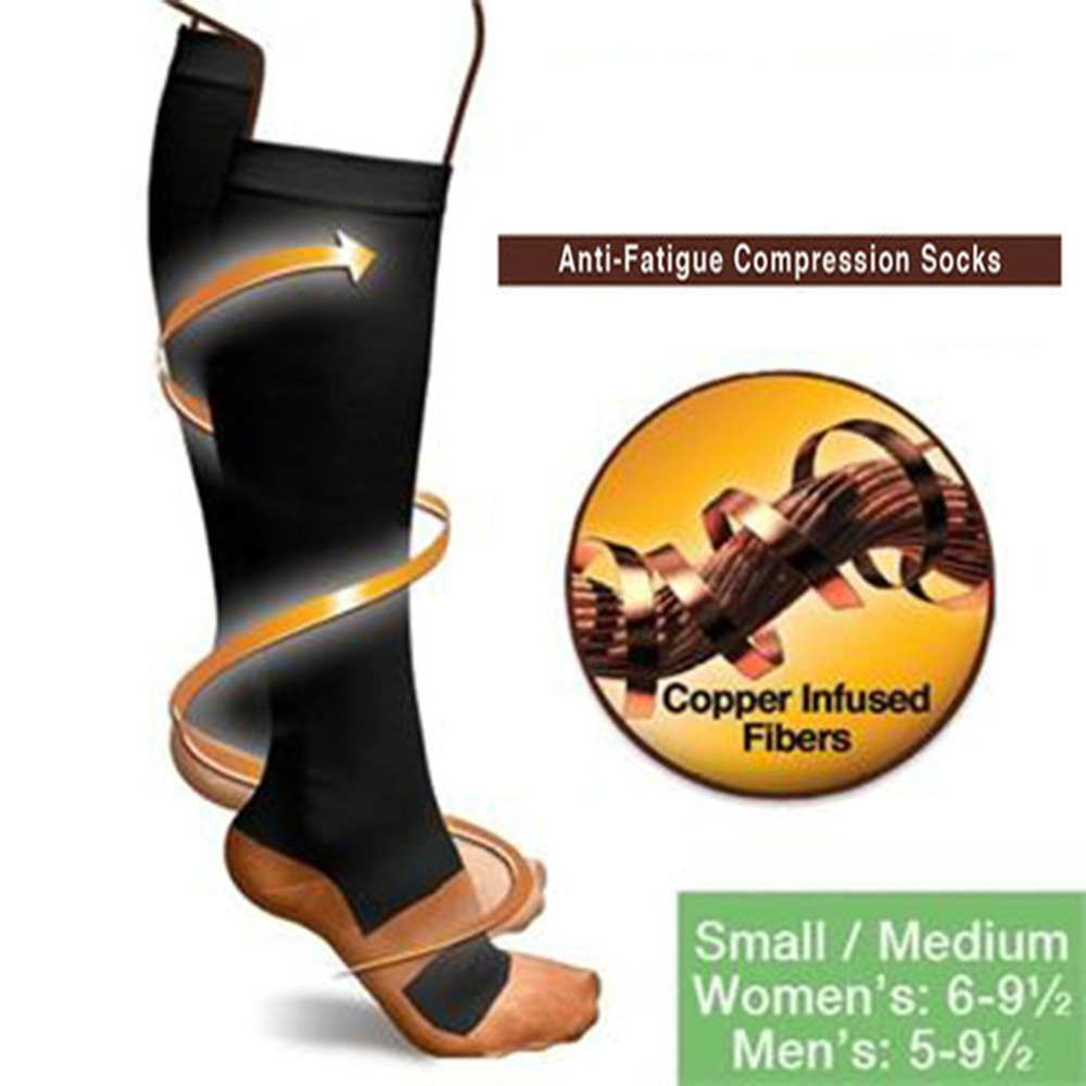 Men Women Anti Fatigue Magic Socks Unisex Comfortable New Miracle Copper Anti-Fatigue Compression Sock Soothe Tired Achy hot