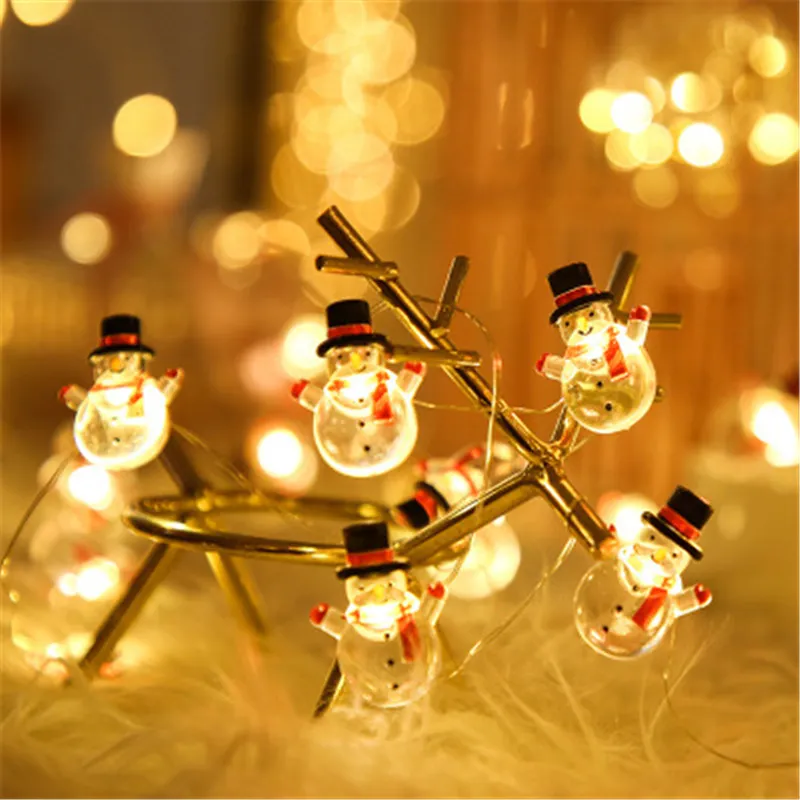 2M 20LED Santa Claus Snowflake Tree LED Light String Christmas Decoration
