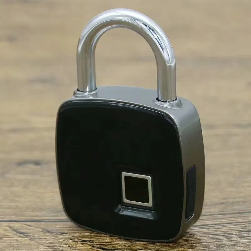IP65 Waterproof Classic padlock Smart Fingerprint security electronic backpack luggage cabinet door lock