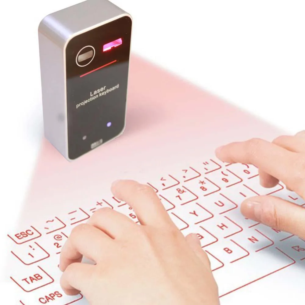 Portable Virtual Laser Keyboard Bluetooth Keyboard Virtual Keyboard With Mouse function