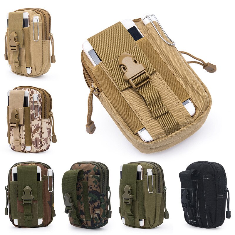 Men Waist Pack Bum Bag Pouch Waterproof Military Belt Waist Packs Molle Nylon Mobile Phone Wallet Travel Bag