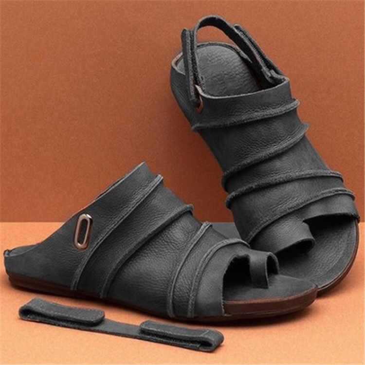 Fish Mouth Thong Beach Women’s Sandals Velcro Plus Size Women’s Shoes